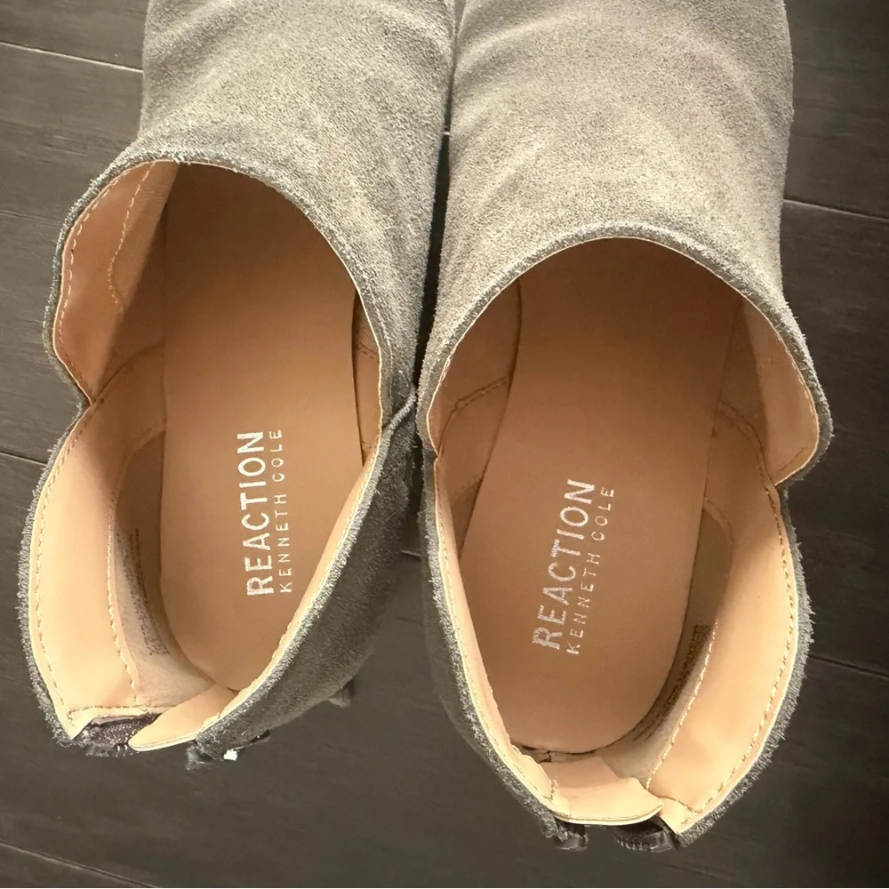 Kenneth Cole Taupe Ankle Booties